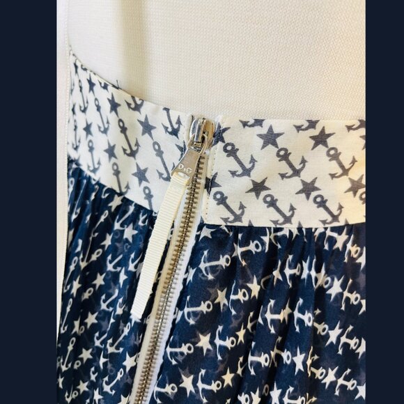 D&G Blue + White Anchor and Start Print Halter Dress - Size 40 (IT) - Picture 11 of 16